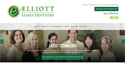 Desktop Screenshot of elliottfamilydentistry.com
